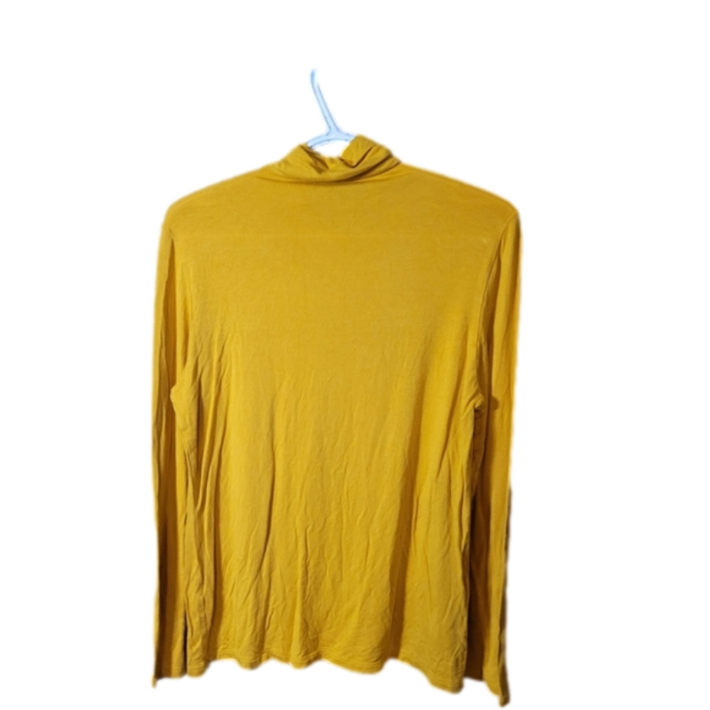Floria medium soft cowl neck lightweight longsleeve tee soft casual office gold